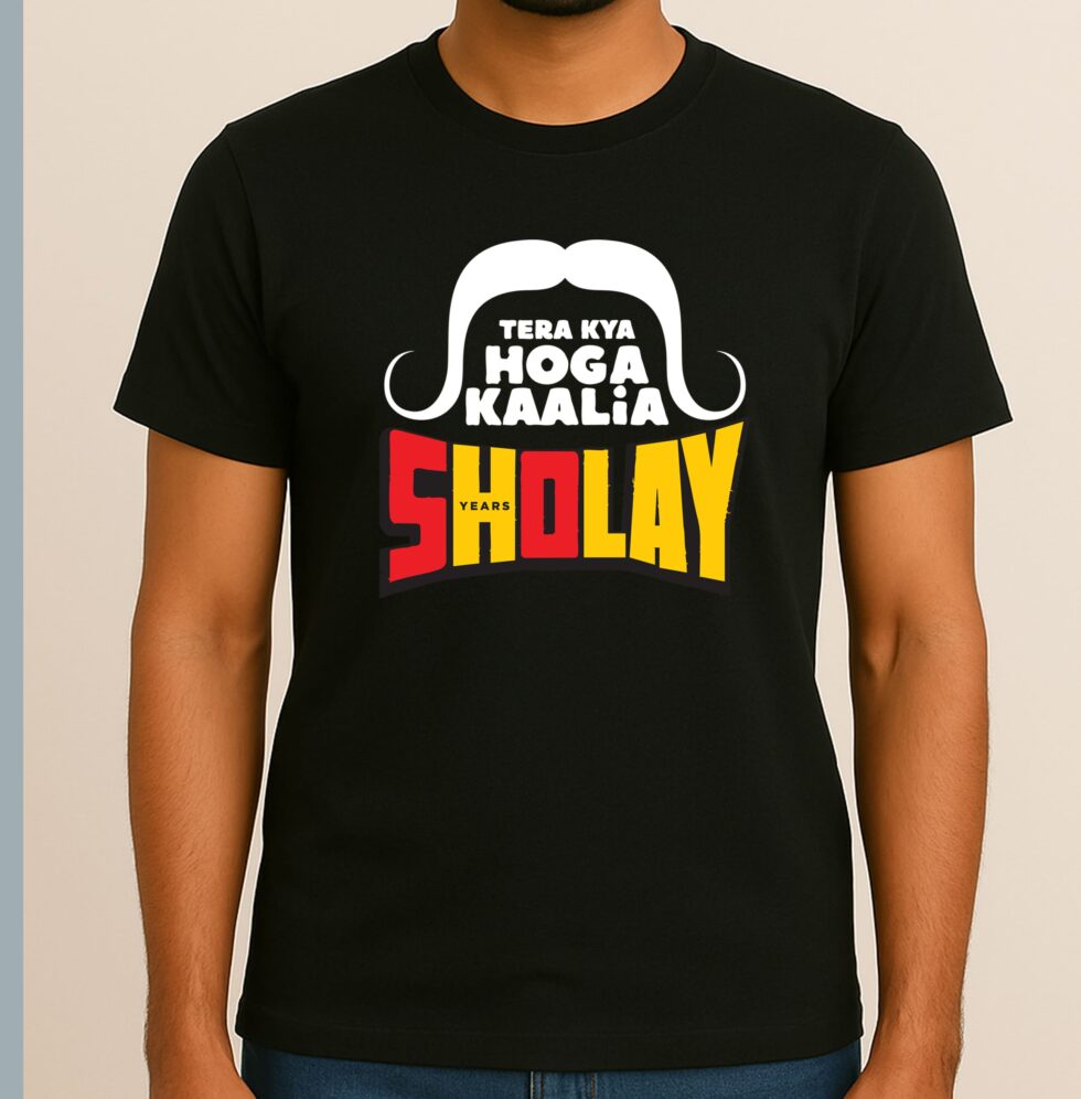 sholay movie tshirt