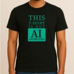 This T-Shirt Is Not AI Generated, 100% Cotton Tee, Unisex Design