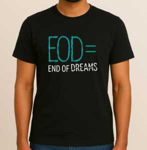 End of Day or End of Dreams, 100% Cotton Tee, Unisex Design