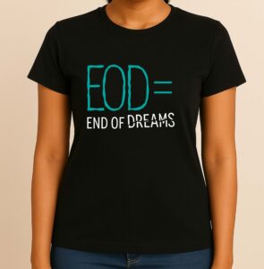 End of Day or End of Dreams, 100% Cotton Tee, Unisex Design