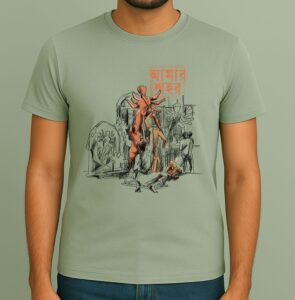 Amar Sohor - Durga Pujo, Pre-Shrunk Unisex T-Shirt, Double Stitched for Durability