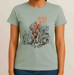 Amar Sohor - Durga Pujo, Pre-Shrunk Unisex T-Shirt, Double Stitched for Durability