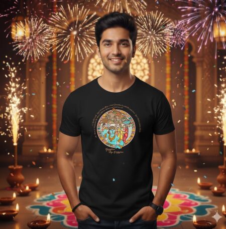 Diwali Special - Govardhan Puja Celebration - Unisex 100% Cotton T-Shirt