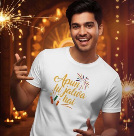 Diwali Dhamaka - Apun Hi Jalwa Hai - Unisex 100% Cotton T-Shirt