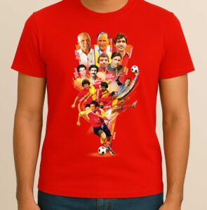 East Bengal Legends, Round Neck 100% Cotton Bengali Printed Graphic T-Shirt for Men & Women