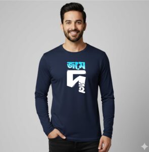 Jome Doi - Winter Special,100% Cotton, Unisex, Full Sleeves Bengali Printed Graphic T-Shirt