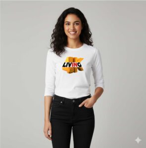 Living 4K - Unisex 100% Cotton Full Sleeves T-shirt