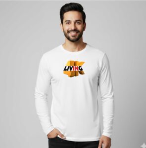 Living 4K - Unisex 100% Cotton Full Sleeves T-shirt