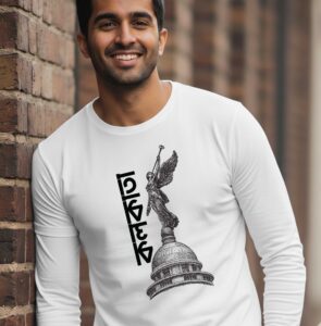 Kolkata - Victoria 100% Cotton Full Sleeves Bengali Printed Graphic T-Shirt