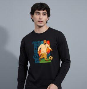 Messi-Moshai - Full-Sleeves Bengali Printed Graphic T-Shirt