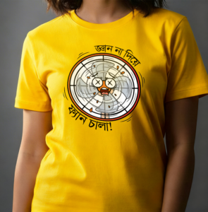 Gyan Na Diye Fan Chala - 100% Cotton Printed Summer T-Shirt