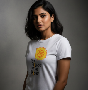 Sukh AC te Santi Deshi te - 100% Cotton Summer Bengali Printed T-Shirt