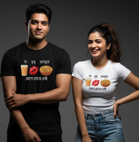 Cha Chumu Chanachur - Fun, Printed, Bengali T-Shirt
