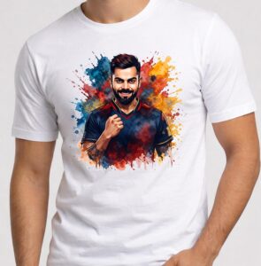 King Kohli Fan Unisex T-Shirt, Round Neck, 100% Cotton, 180 GSM