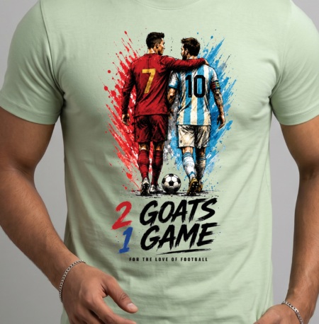 FIFA World Cup 2026 T-Shirt - 2 Goats, 1 Game - For the Love of Football