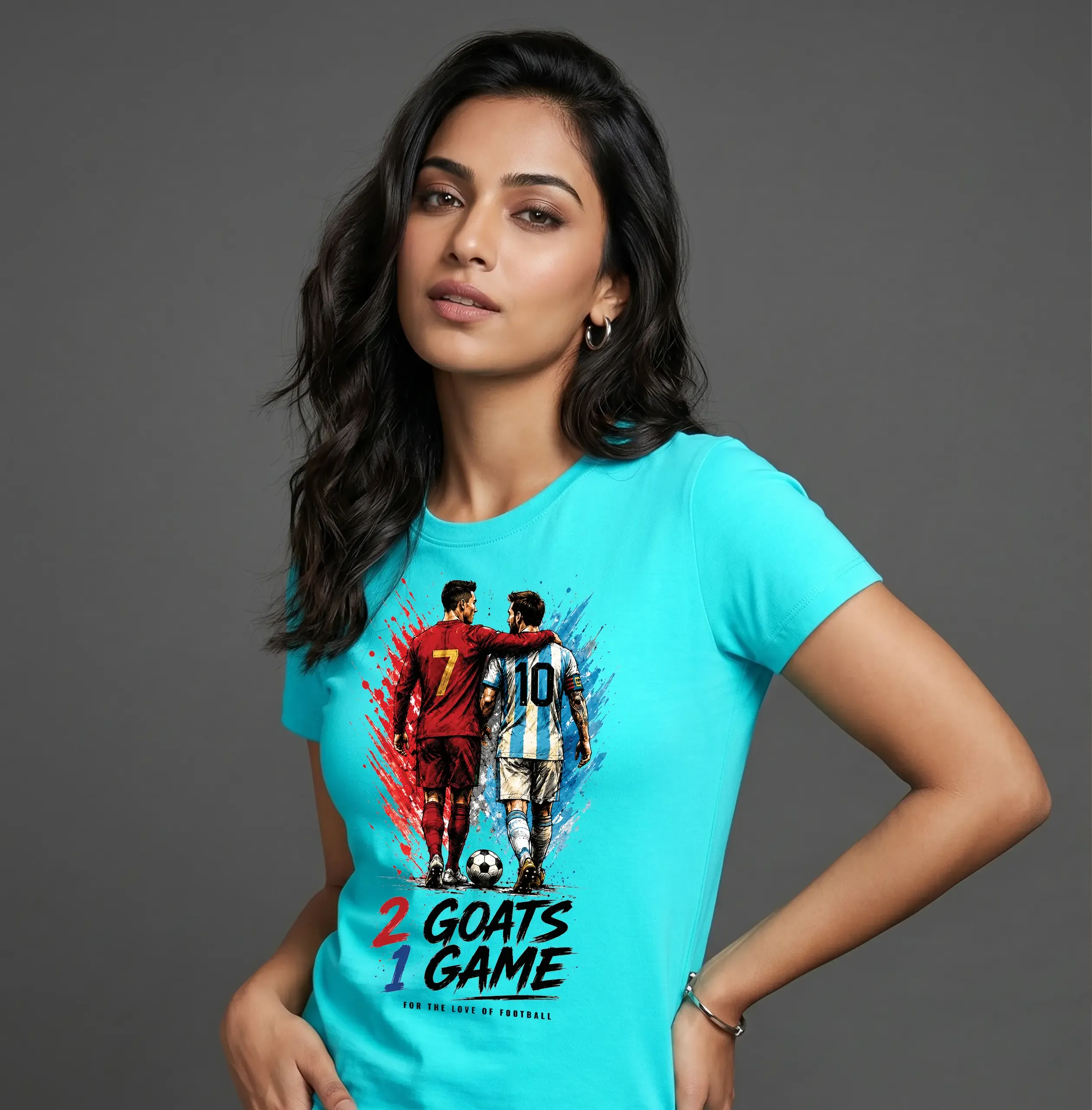 FIFA World Cup 2026 T-Shirt – 2 Goats, 1 Game – For the Love of Football
