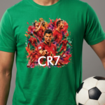 Cristiano Ronaldo Fan World Cup 2026 Printed, Round-Neck, 100% Cotton T-Shirt