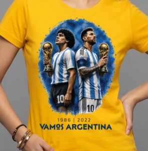 Unisex Adult Tee Vamos Argentina for Game Days, Watch Parties, and Everyday Casual Wear