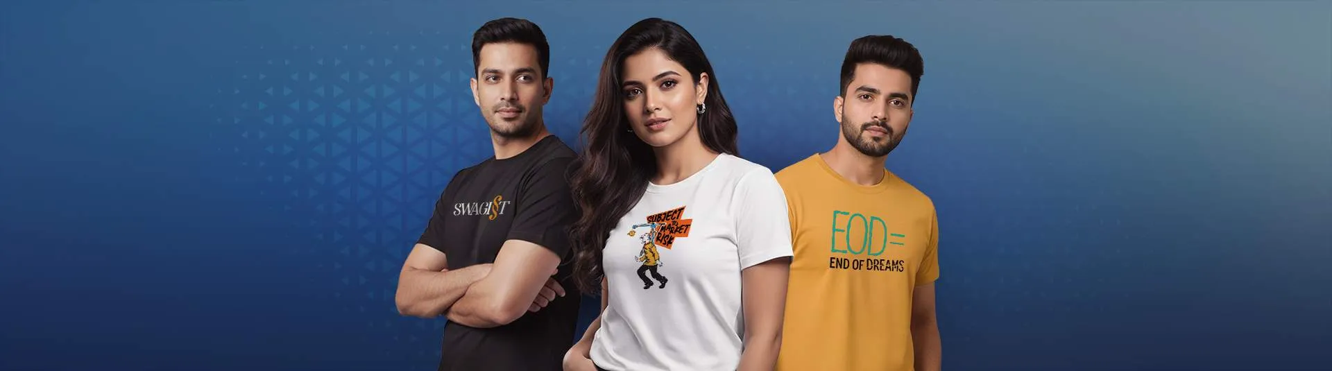 English Quote T-Shirts Banner