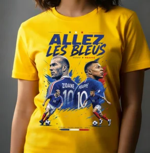 France FIFA 2026 T-Shirt, 100% Cotton T-Shirt, Limited-Time Exclusive Collection