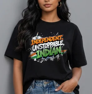 Independent. Unstoppable. Indian. Independence Day, Special-Edition T-Shirt for Women & Men
