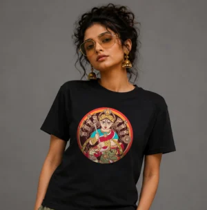 Doshobhuja Ma, Artistic Graphic 180 GSM Premium-Quality Cotton T-Shirt