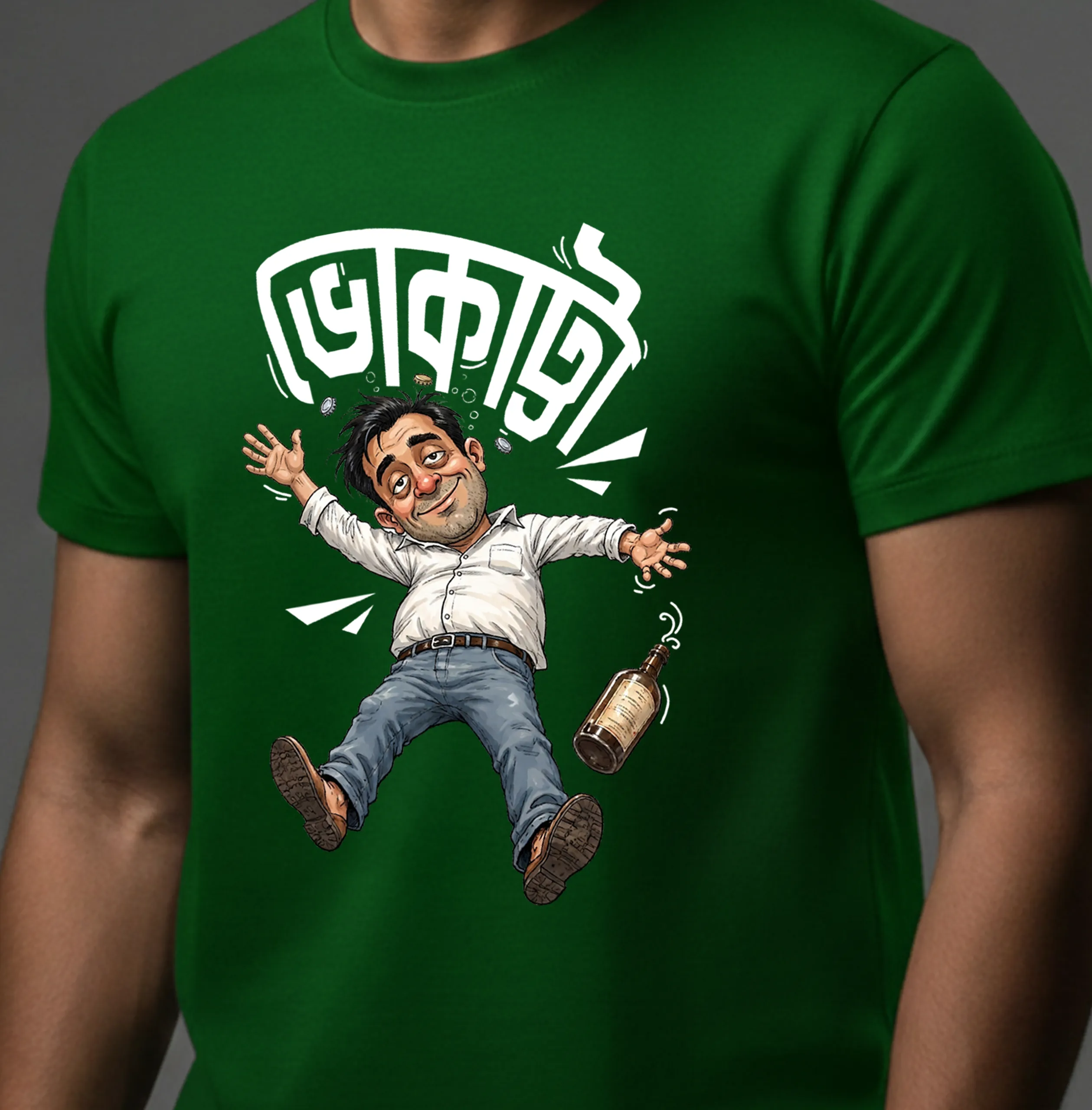 Bhokatta, Humor First Printed T-Shirt For Men and Women