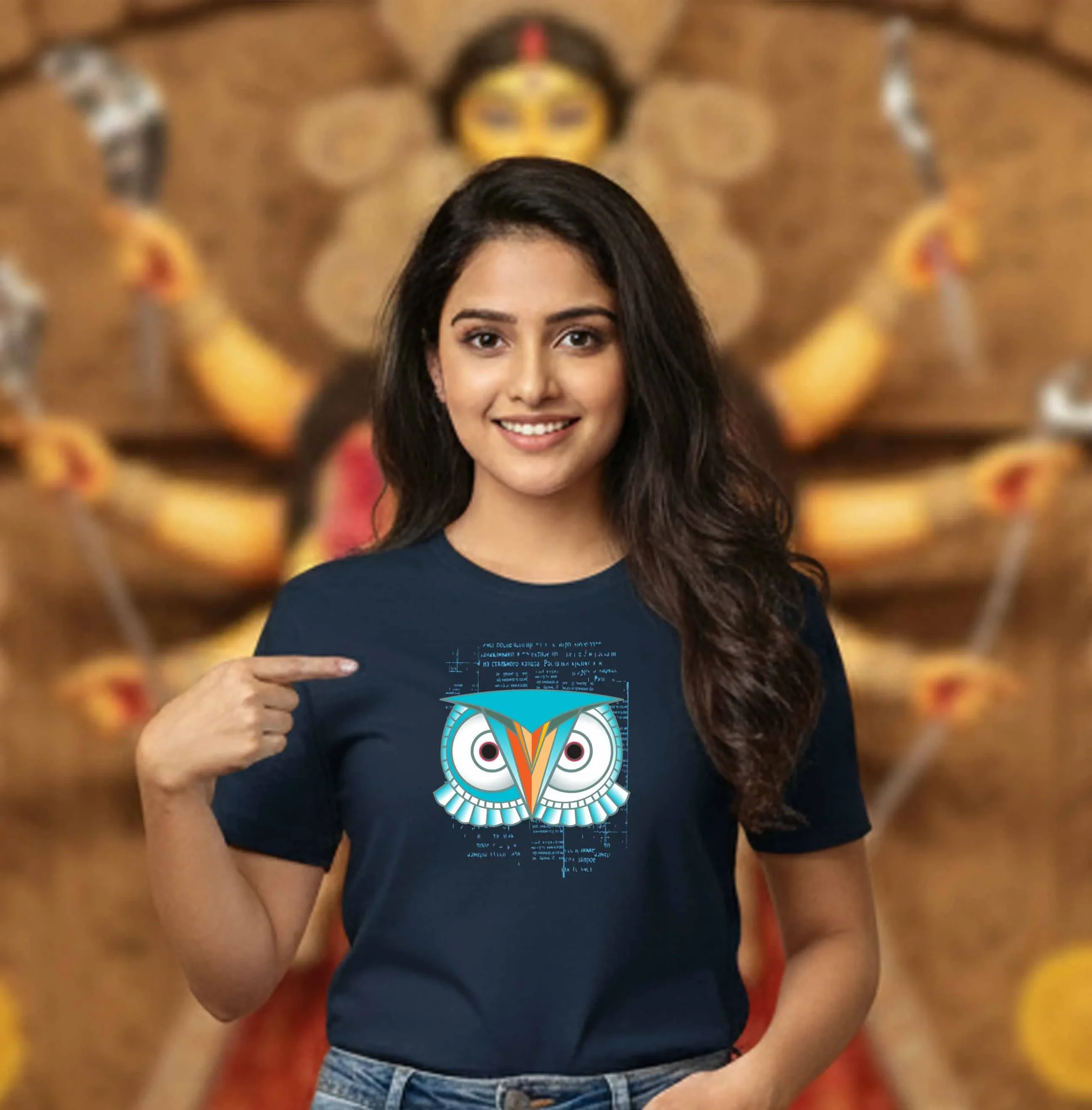 Pyancha – Graphic Printed Durga Pujo Unisex T-Shirt