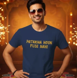 Patakha Hoon - Diwali 100% Cotton T-shirt