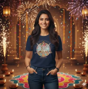 Worshipping Lakshmi - Unisex 100% Cotton T-shirt