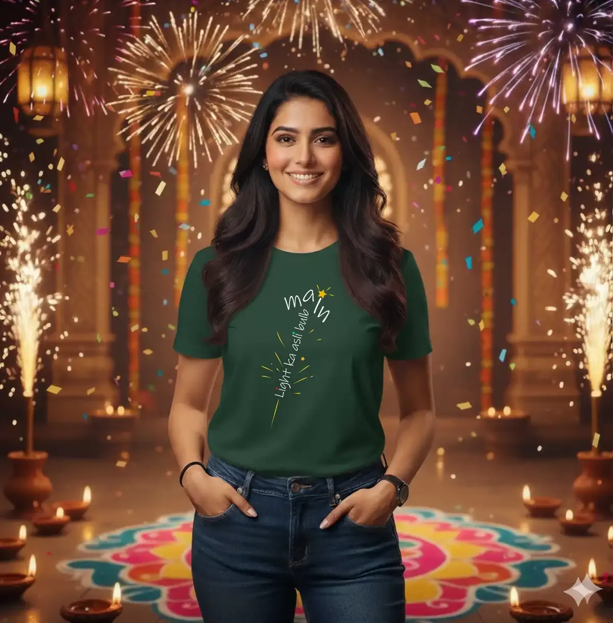 Light ka asli Bulb Mein – Diwali Unisex T-shirt